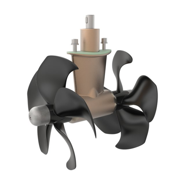 Side-Power (SLEIPNER) Complete Gear Leg with Propellers - for SP75, SE80, SP95, SE100