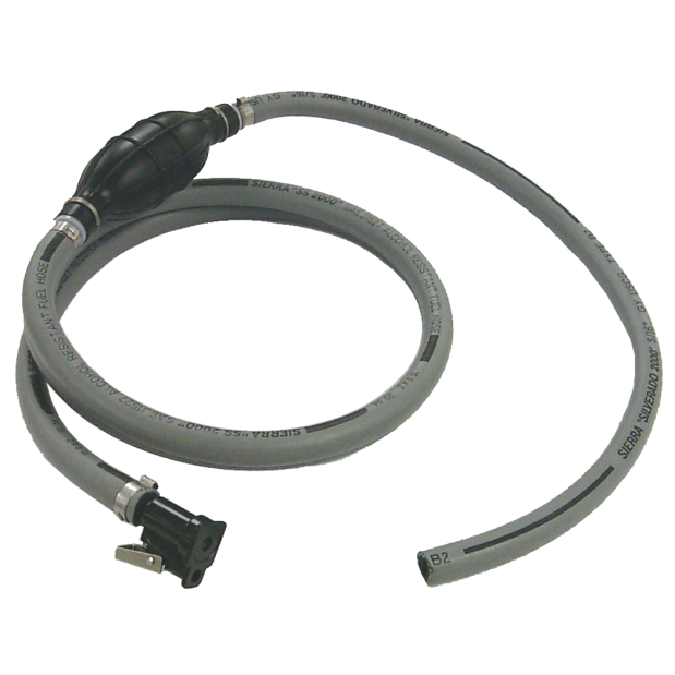 Sierra 3/8" Johnson / Evinrude Fuel Line Assembly with Bulb - with 1 Quick Coupler