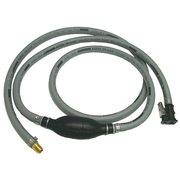 Sierra 3/8" Mercury / Mariner Fuel Line Assembly & Bulb - Quick Coupler x 1/4" NPT