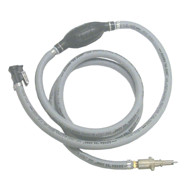 Sierra 3/8" Mercury / Mariner Fuel Line Assembly with Bulb - Bayonet x Coupler