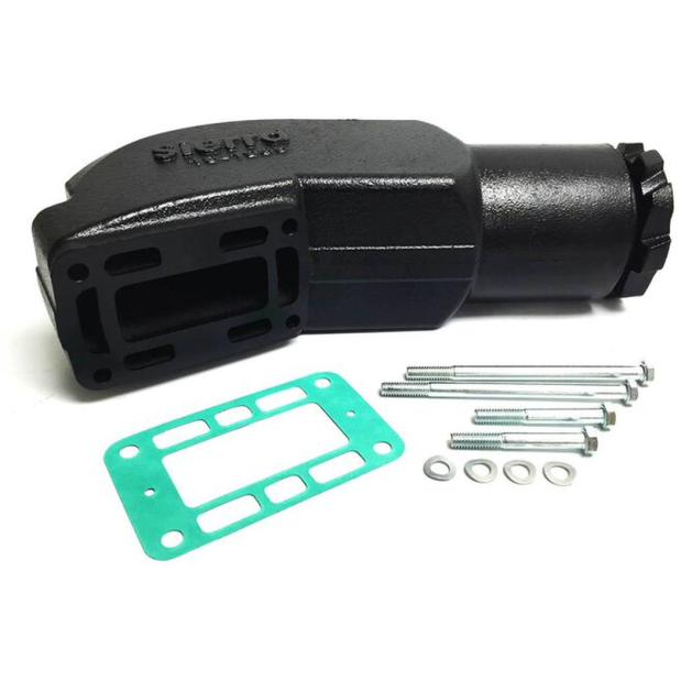 Volvo V8 Riser - Bottom Detail of Sierra Volvo Riser for V8 Center Rise Manifold 