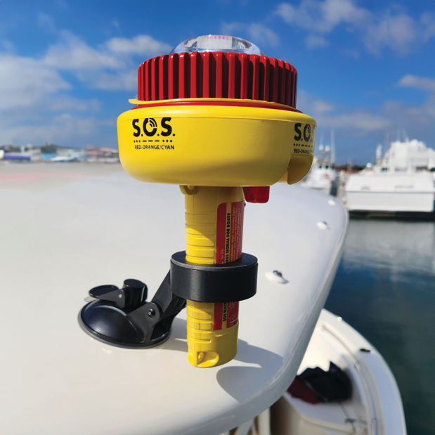 C-1002 Two Color Distress Light Flag, Display Mount & Whistle