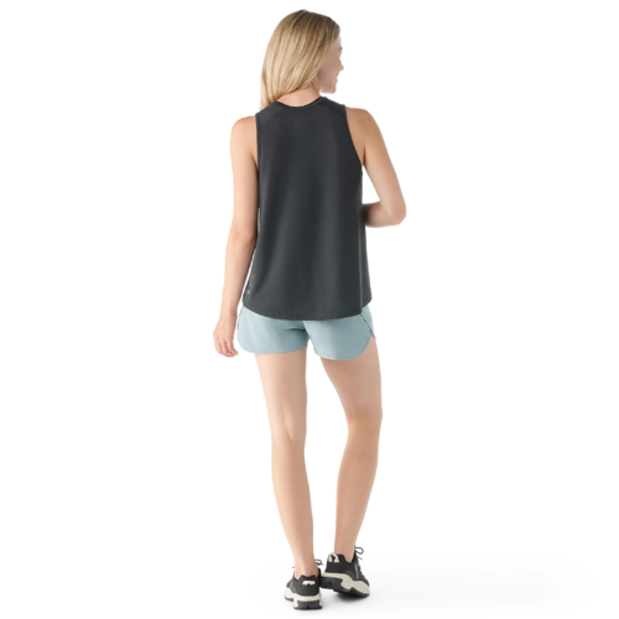 sw002374001-back of Smartwool Women's Active Mesh High Neck Tank
