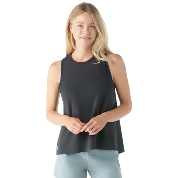 sw002374001-front of Smartwool Women's Active Mesh High Neck Tank