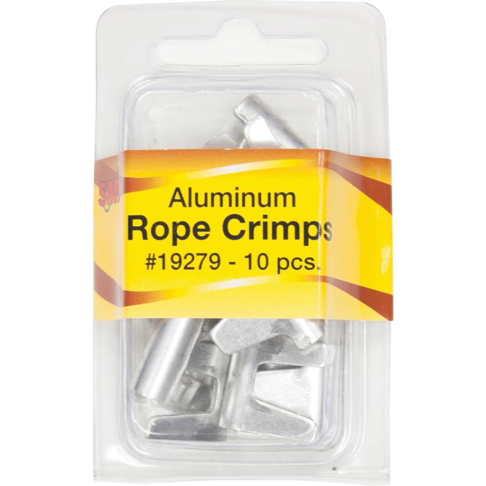 Rope Crimps - Aluminium - 1/4" Bend - Pack of 10