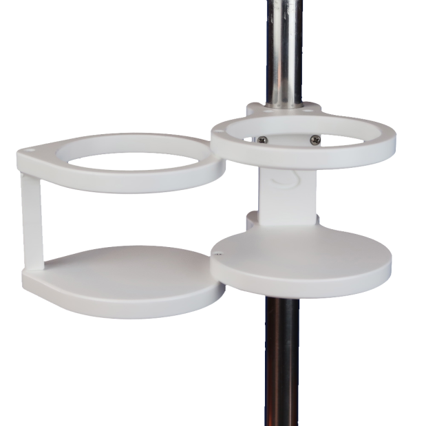 m004 of SnapIt Snap-On or Clamp Mount Convertible Single or Double Drink Holder