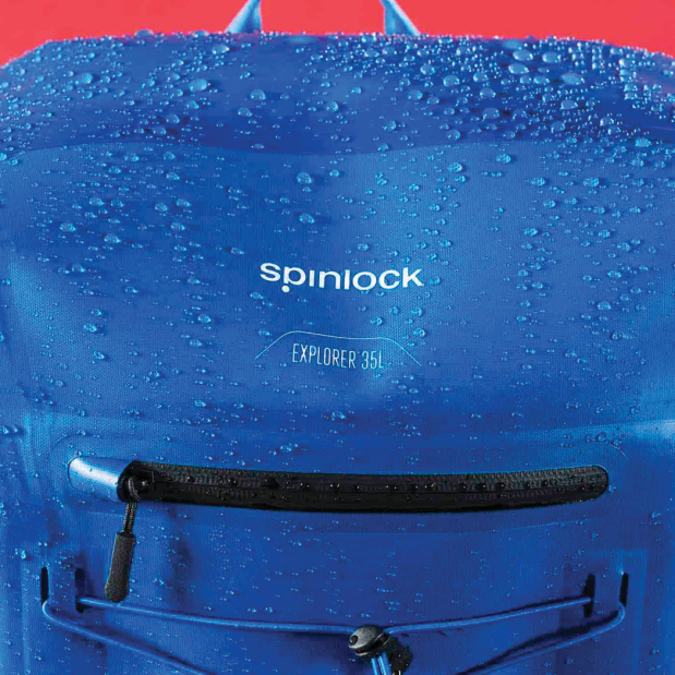Explorer 35L Waterproof Roll Top Bag, Atlantic Blue