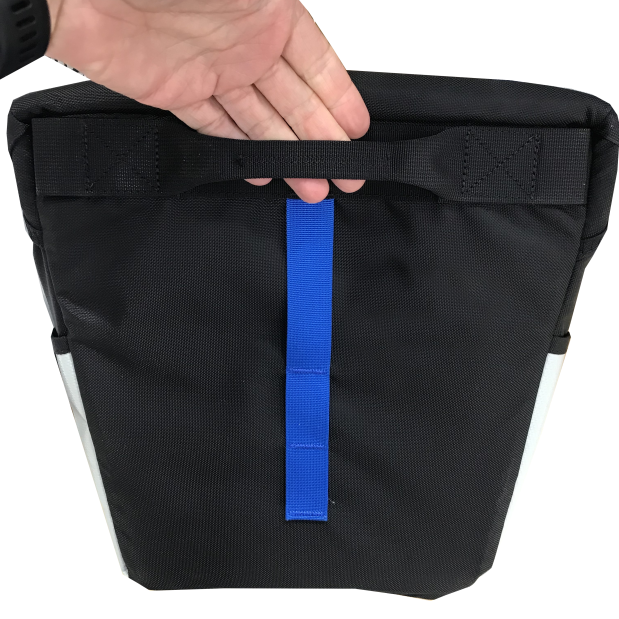 Carry handle of Spinlock Riggers Tool Pack - Heavy Duty Soft Tool Bucket with Cover