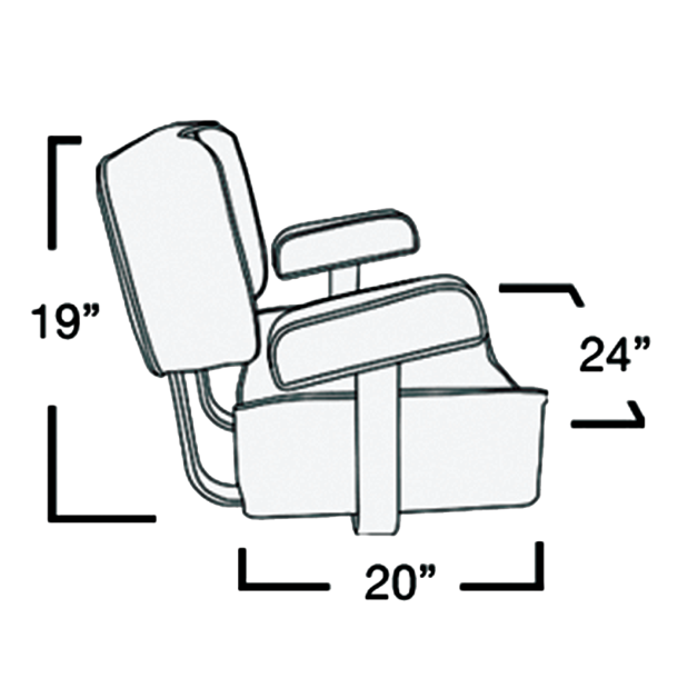 Deluxe Captain’s Chair Stand Package - White
