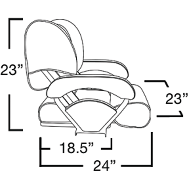 Twin 46 Flip-Up Seat
