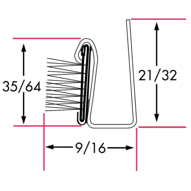 Unbeaded Channel Weatherstrip with Steel Core