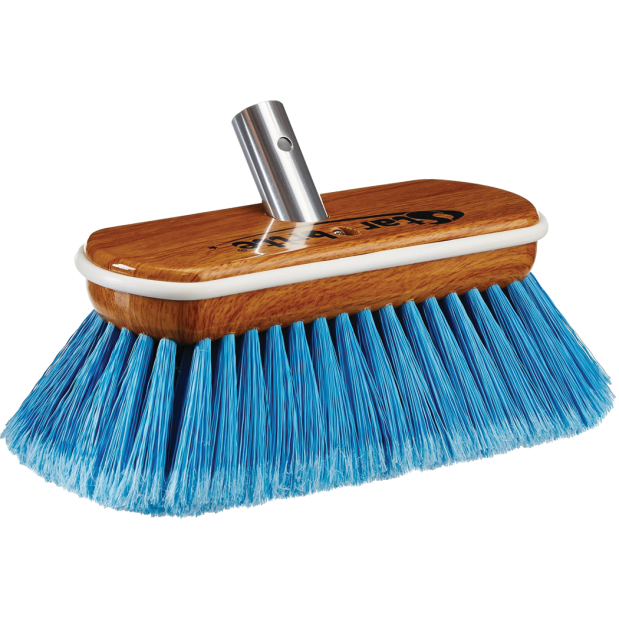 8" Premium Wash Brush - Synthetic Wood Block w/ Bumper