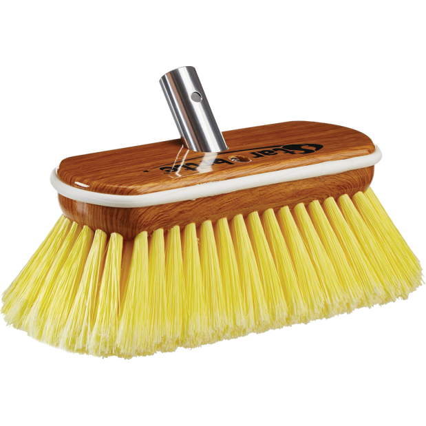 8" Premium Wash Brush - Synthetic Wood Block w/ Bumper