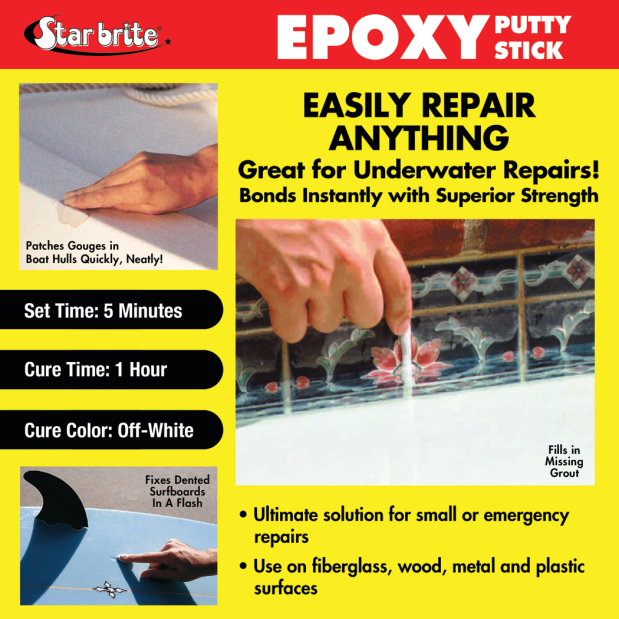 Star Brite Epoxy Aluminum Putty Stick