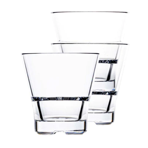 huf080 of Strahl Glassware Club Stack Rocks