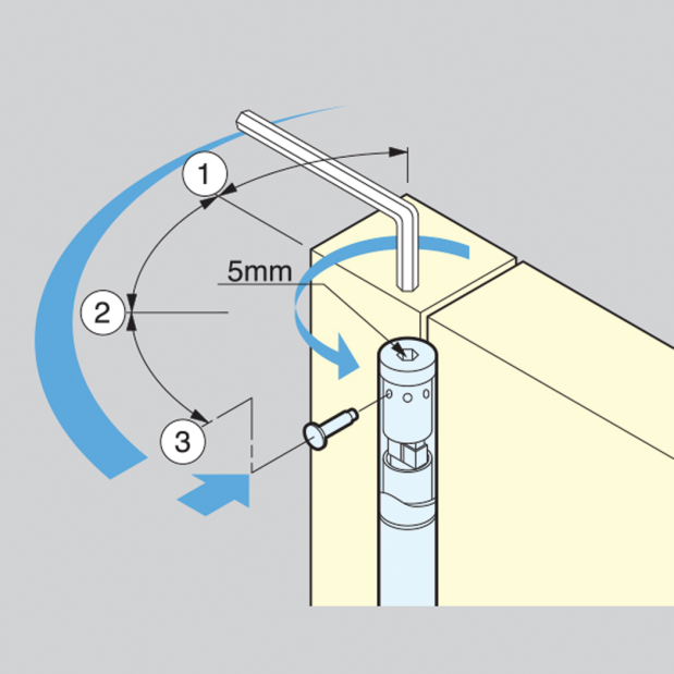 JSA-120S Spring Hinge - Satin
