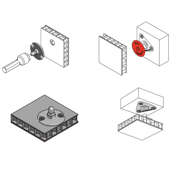 Metal Range - Male Clip Diagram of Sugatsune MC-M5 Fastmount Metal Self Tapping Male Clip