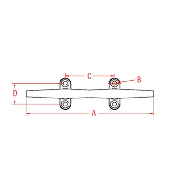 dimensions of Suncor Herreshoff Cleat