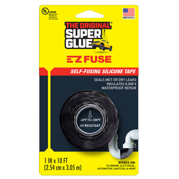 15408 of Super Glue E-Z Fuse Tape - Black - 10ft