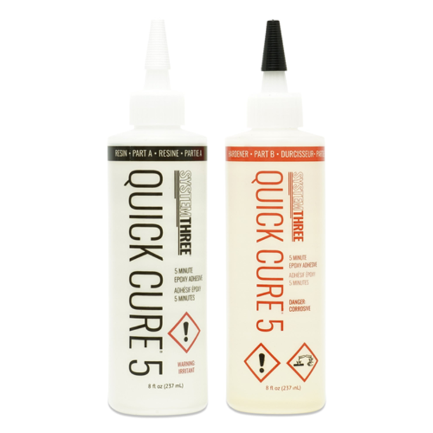 1000k14 of System Three Resins Quick Cure 5 Minute Epoxy Set - Liquid Form
