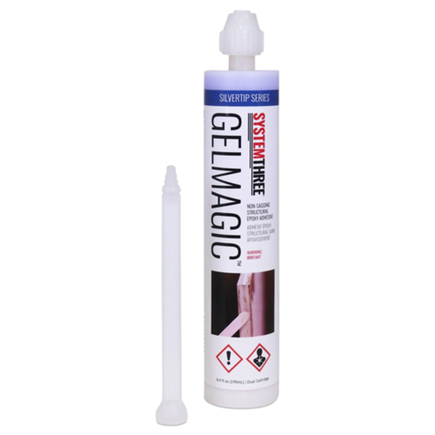 1230k91 of System Three Resins SilverTip GelMagic - Non-Sagging Epoxy 2 Part Cartridge