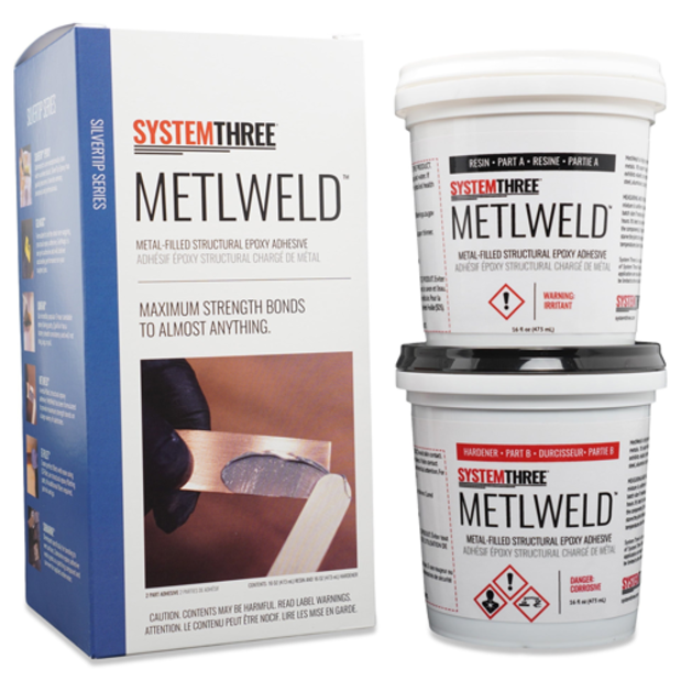 1200k16 of System Three Resins SilverTip MetlWeld Epoxy Adhesive Kits
