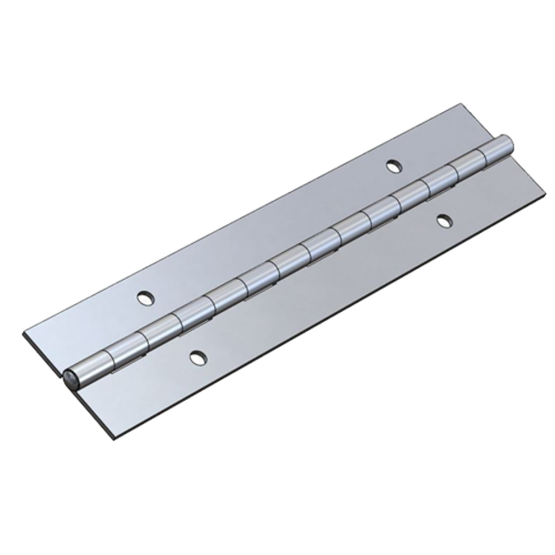 0034a72 of TACO Marine Continuous Piano Hinge - Stainless Steel, Round Holes