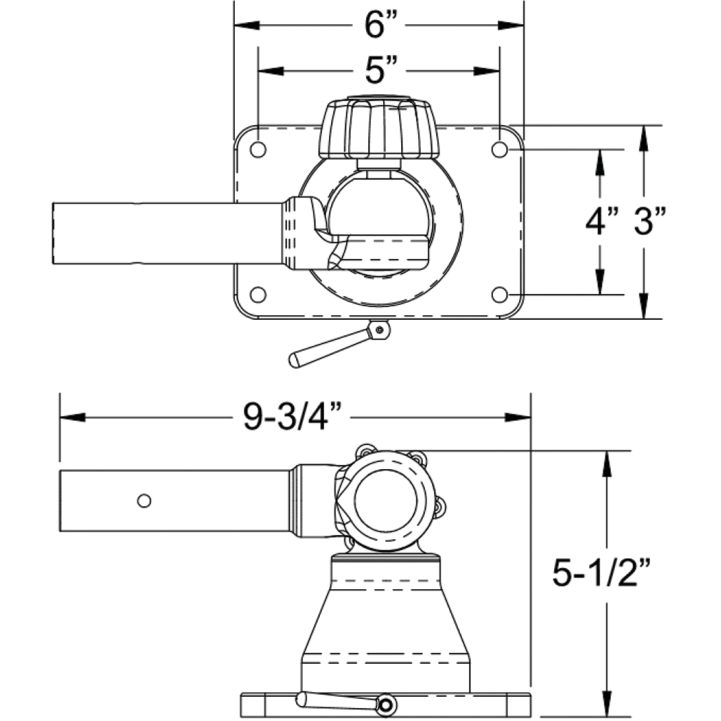 Grand Slam 170 Outrigger Top Mount