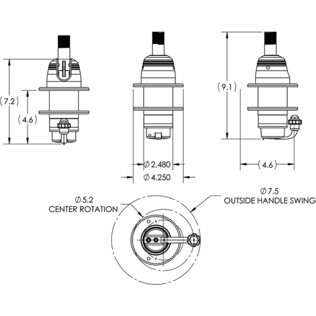 Grand Slam 800 VHF Antenna Mount
