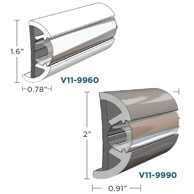 SuproFlex Vinyl Rub Rail Kits - Style V11-9960 / 9990