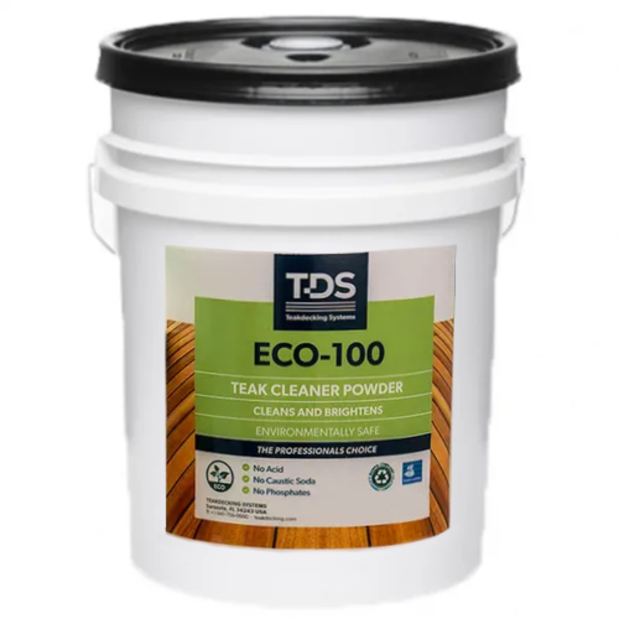 5 gallon of Teakdecking Systems ECO-100 Teak Cleaner Powder