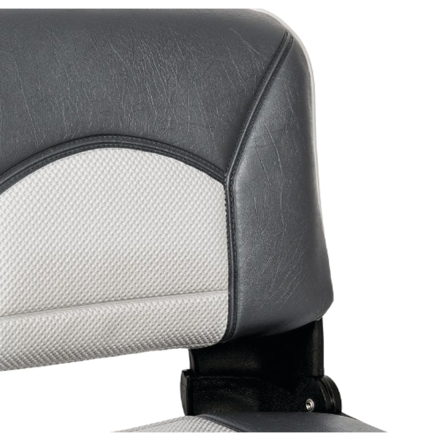 Profile Guide Series Boat Seat & Cushion Combo - Charcoal/Gray Perf