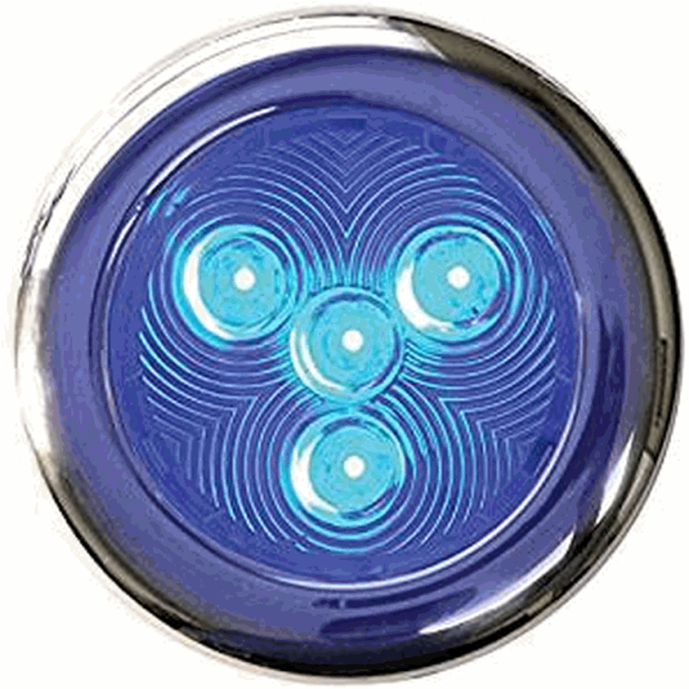 3" Stainless LED Surface Mount Puck Light - Blue