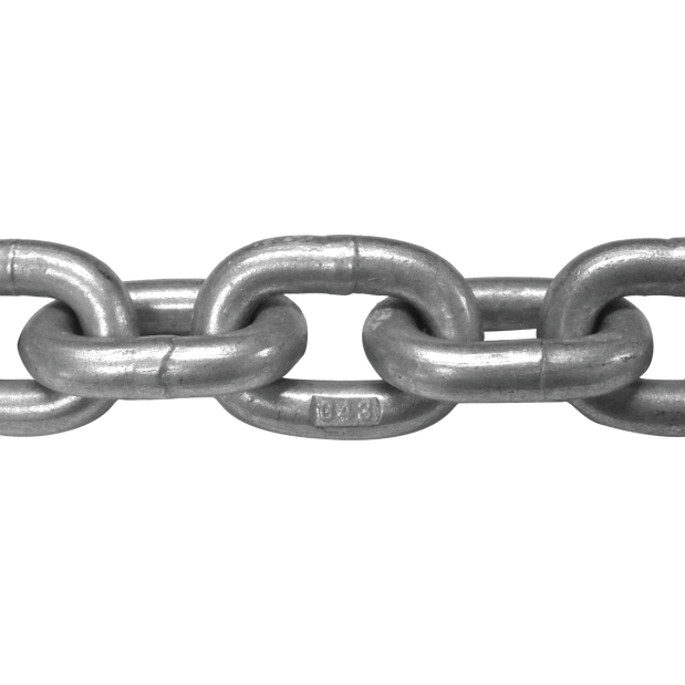 main view of Titan Chain Grade 43 High Test Galvanized Anchor Chain