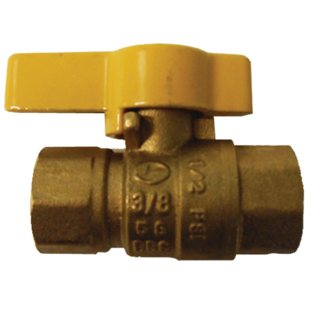 3/8 in AGA Gas Ball Valve - Brass