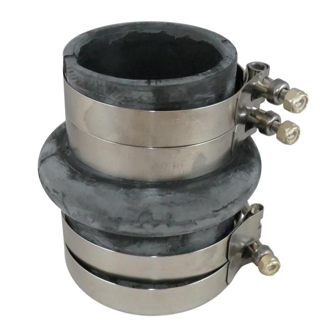 353ss of Trident Marine Hose & Propane THHR Series Step-Up High Temp Black Rubber Exhaust Bellows - Sgl Hump Hose
