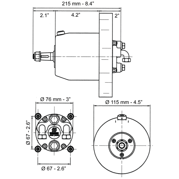 UP33F - Front Mount Helm