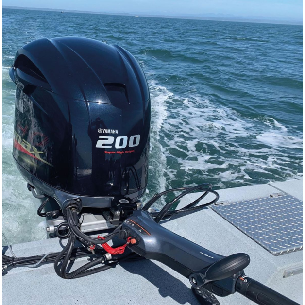 ZTF Steering System In Use of U-flex Y2 Yamaha Outboard Zero Torque Feedback Tiller Steering System - 150-200 HP