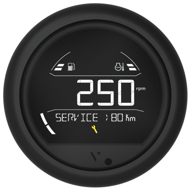 VL Digital 85 - Round Black Bezel