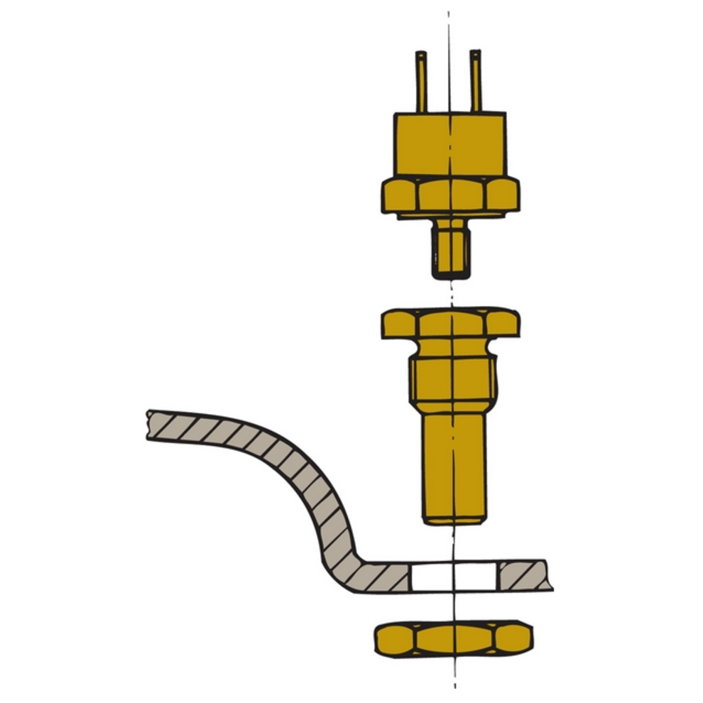 Vetus Exhaust Temperature Alarm Sensor - Muffler Mounted