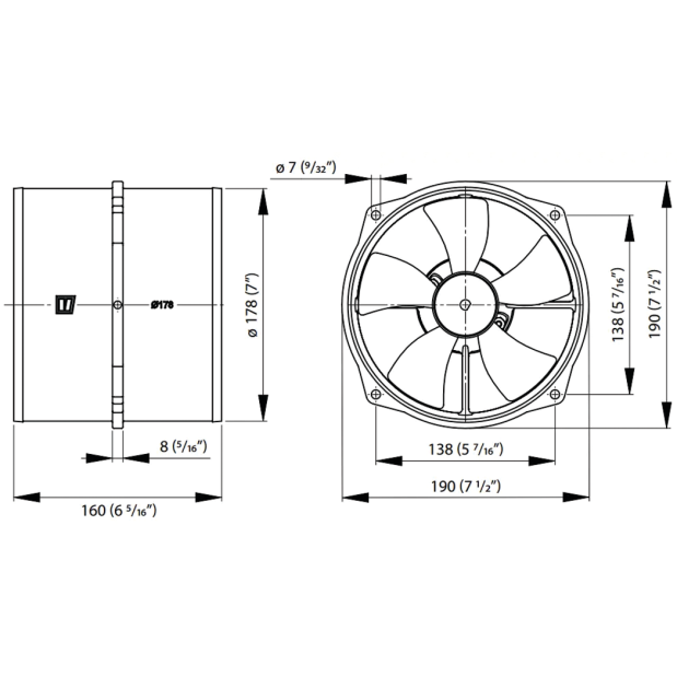 Extraction Ventilator 12V