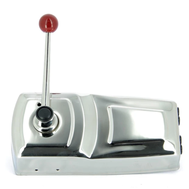 rcex of Vetus Single Dual Function Lever Engine Control - Stainless Steel