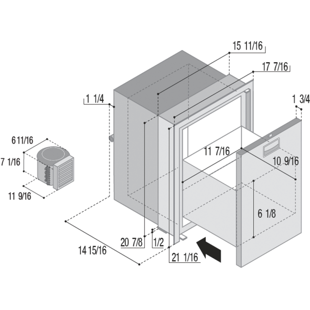 drawer refrigerators and freezers