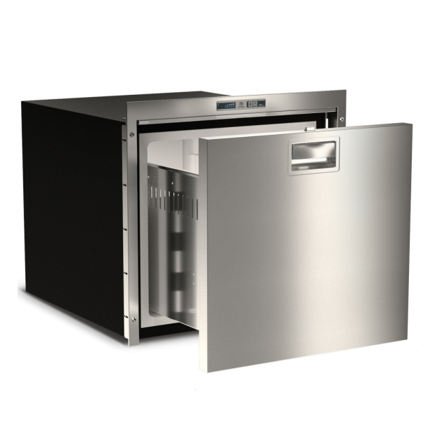 DW100 Fridge - Drawer Open of Vitrifrigo DW100 OCX2 SS Drawer Refrigerator Only - 3.4 Cu Ft, Remote Compressor.