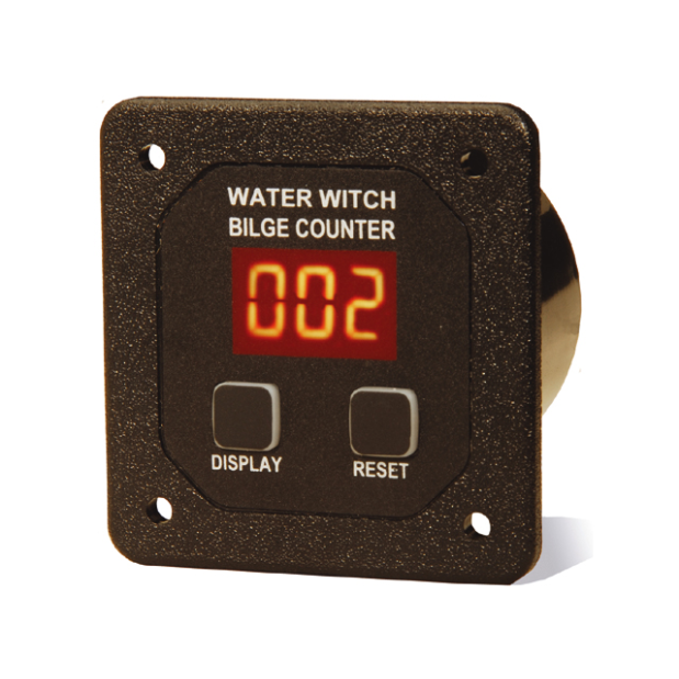Water Witch Bilge Pump Cycle Counters - with Square Face