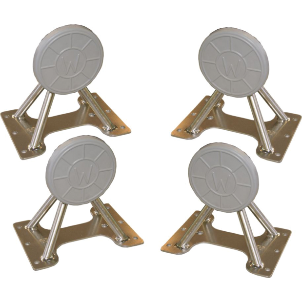 Universal Dinghy Chocks with Tilting Pads - 500 lb Capacity