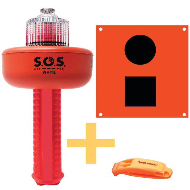 C-1003 SOS Distress Light, Flag & Whistle