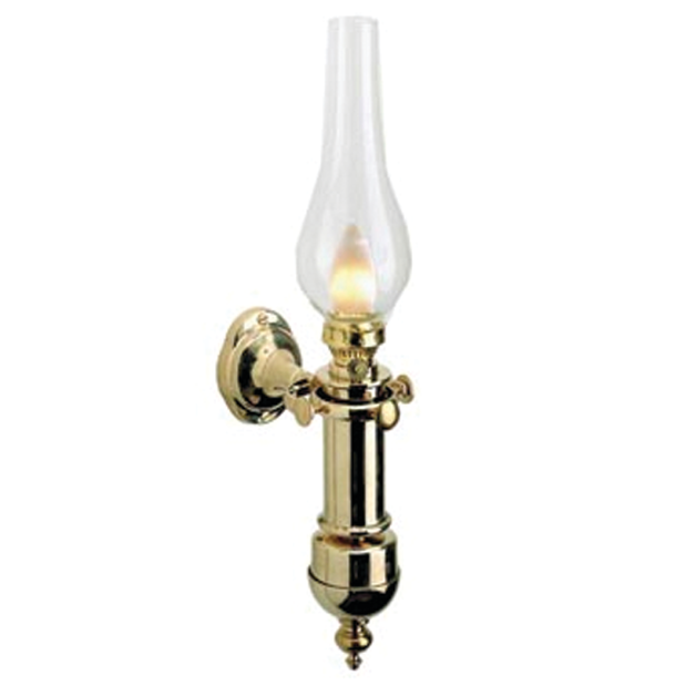 Foresti Brass Gimbal Oil Lamp