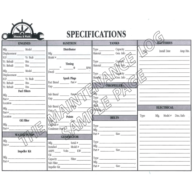 Weems & Plath Logbooks
