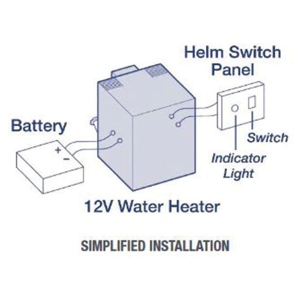 Water Heater 3 Gal. - 12V Electric Only